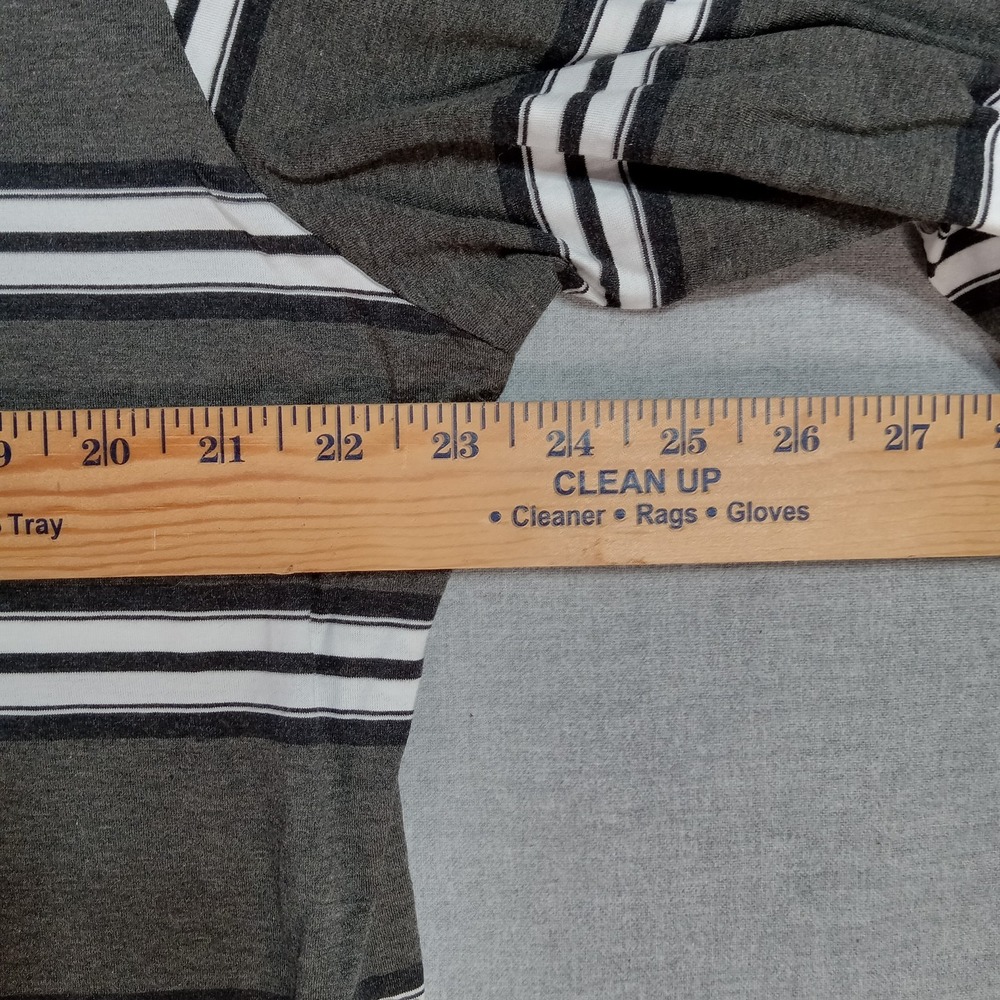 Polo Golf Ralph Lauren Polo Shirt Mens Large Gray White Striped Pima Cotton Golf - Picture 6 of 10